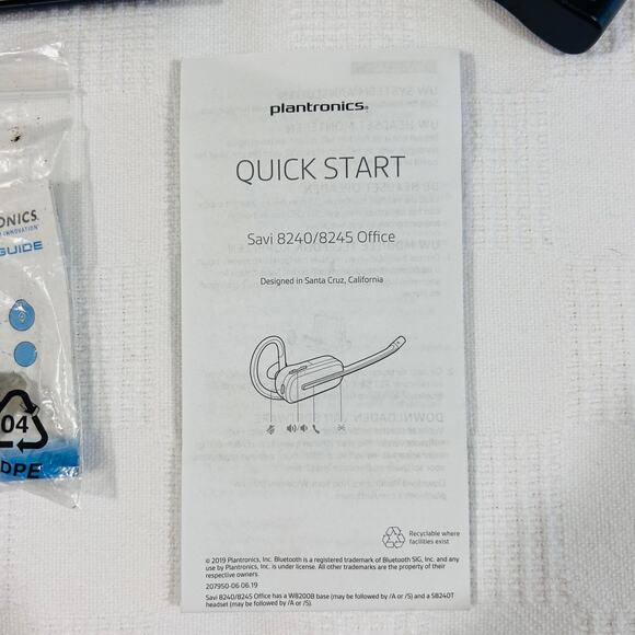 Plantronics Savi 8240 Office-Wireless DECT In EarMono Headset Used - Picture 12 of 12